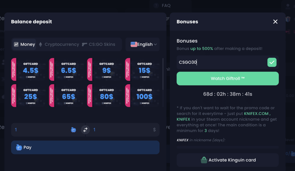 Knifex Bonus Promo Code