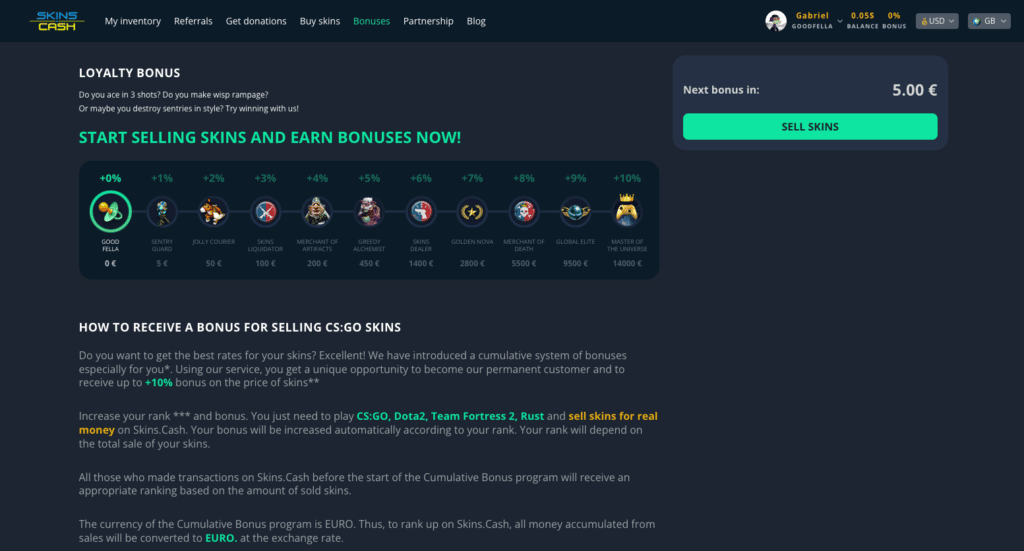 How To Enter Skin.Cash promo code