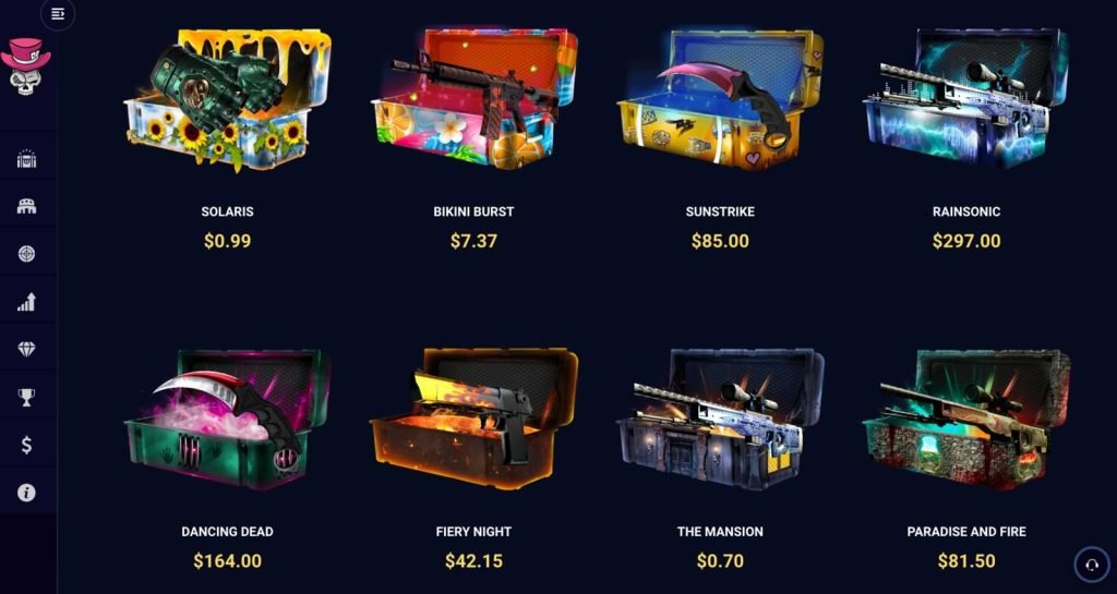 Как открывать кейсы КС ГО на сайте DaddySkins